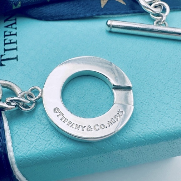 RECENT edition Tiffany & Co. Silver Toggle Bracelet 7.5” with PACKAGING - Picture 11 of 15